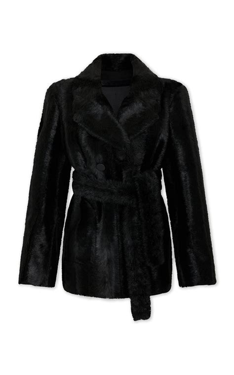 paco rabanne tweed jacket fake fur collar